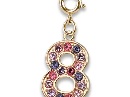 Gold Pink Multi 8 Charm