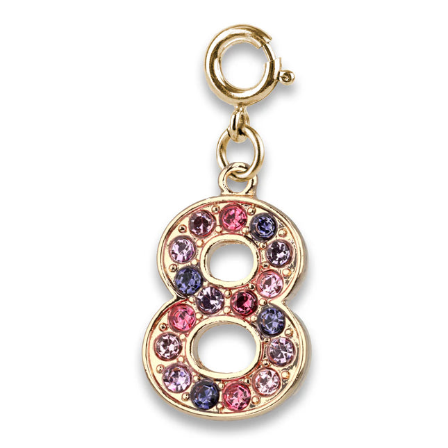 Gold Pink Multi 8 Charm