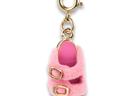 Gold Furry Pink Sandal