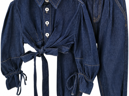 Denim Darling Tie-Front Set
