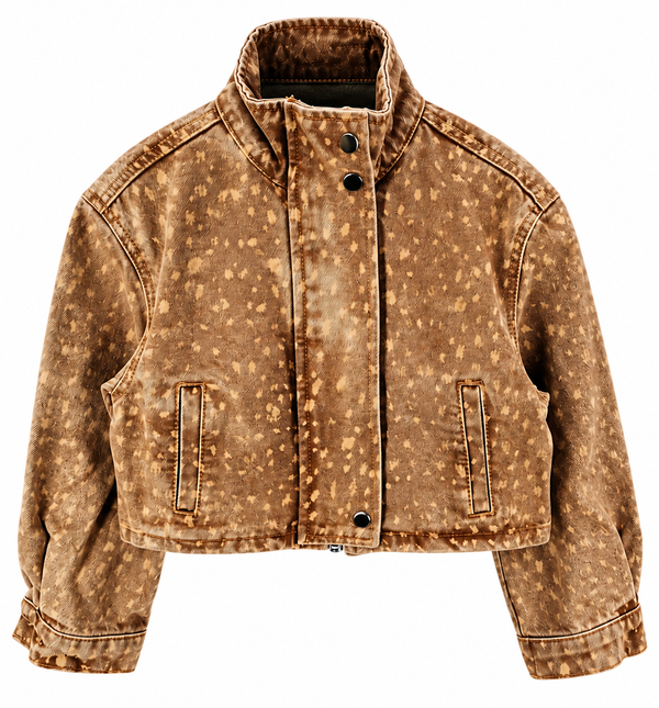 Mocha Wash Denim Jacket