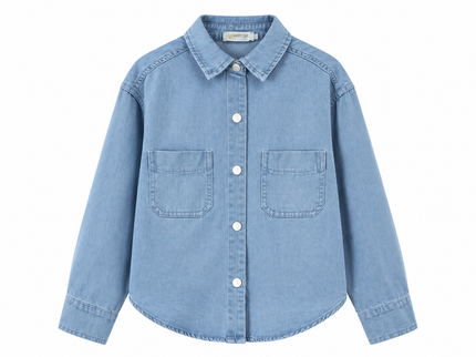 Denim Long Sleeve Top