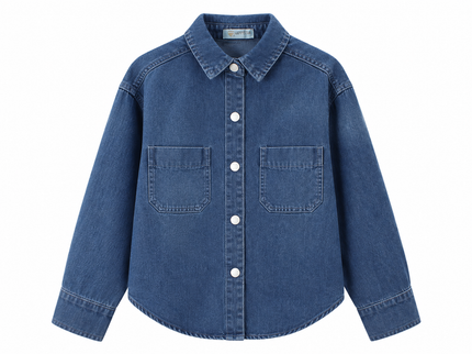 Denim Long Sleeve Top