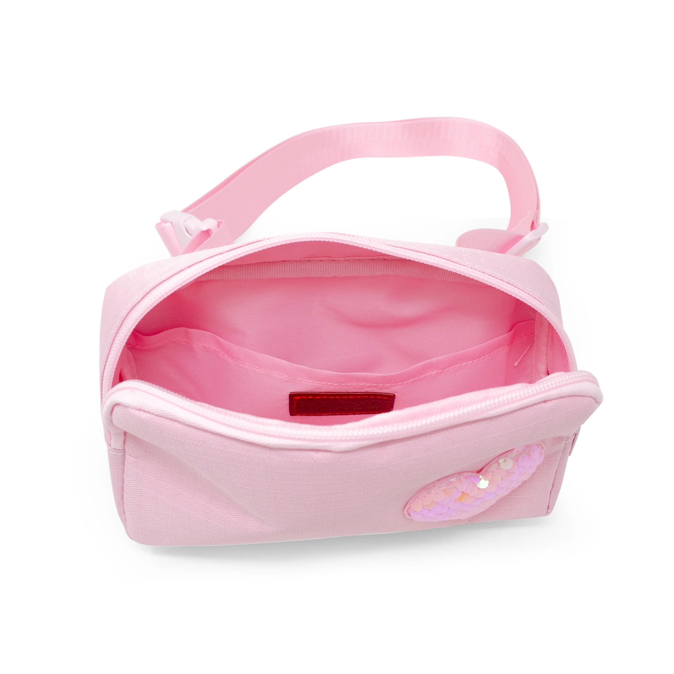 Heart Sequin Crossbody Sling Bag