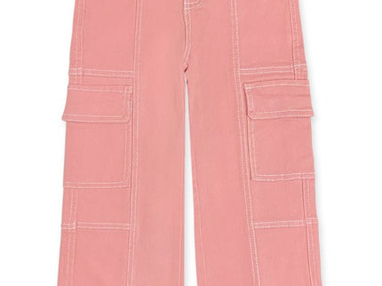 Pink Stretch Cargo Pants
