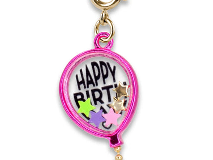 Gold Birthday Balloon Shaker Charm