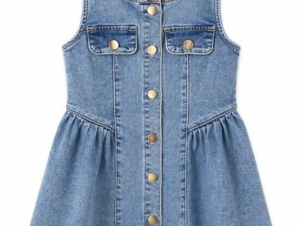 Girls Denim Skater Dress