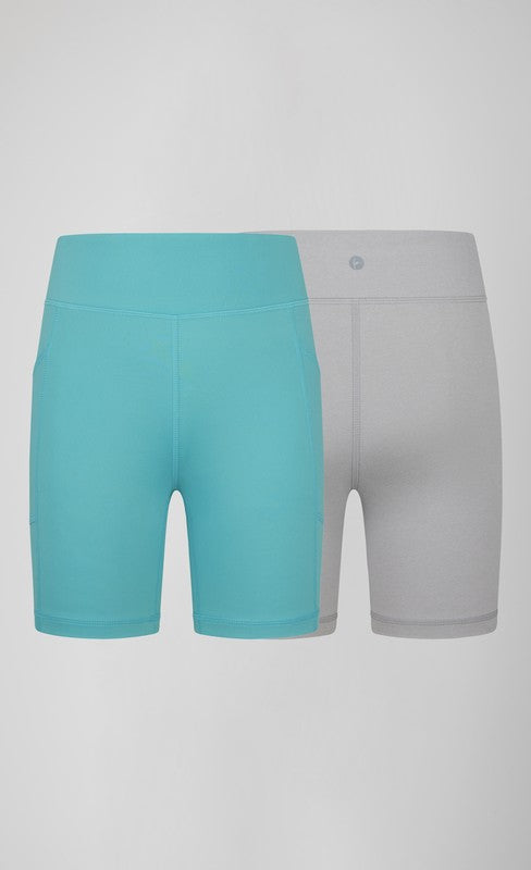 Girls Biker Shorts - 2 Pack