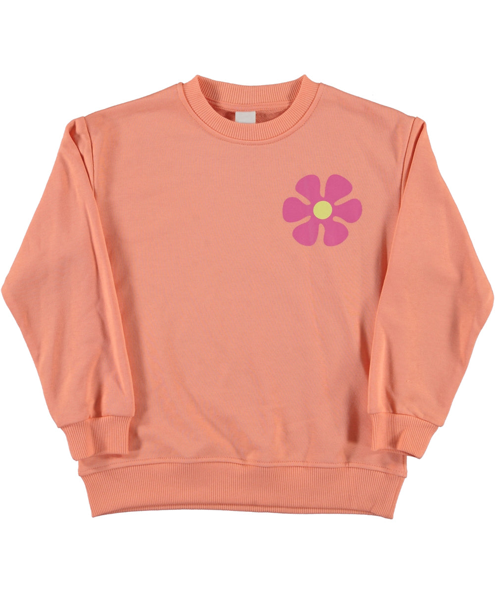 Orange All you Need is Love Crew Neck