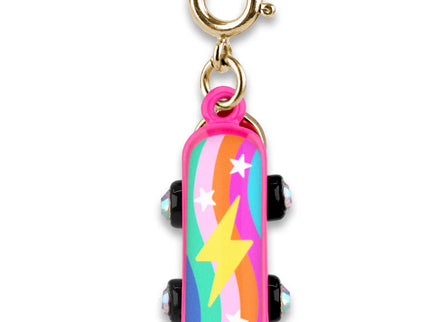 Gold Rebel Girls Skateboard Charm