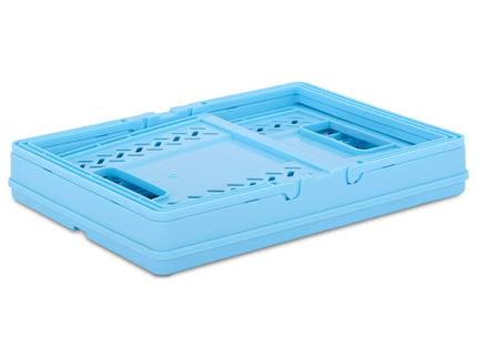 Small Blue Foldable Storage Crate