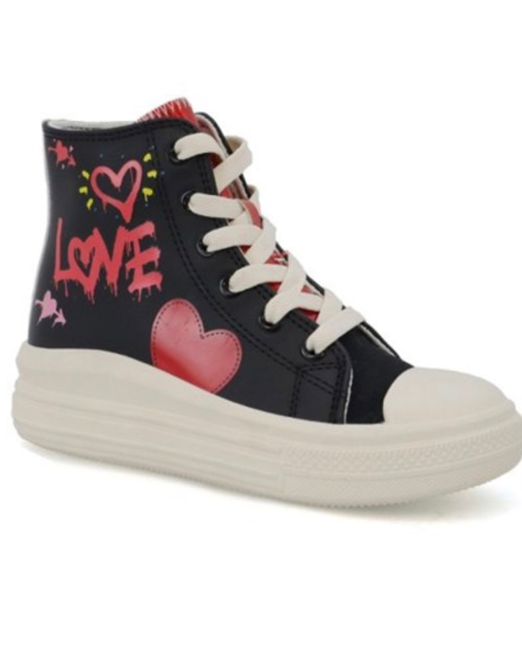 Love Graffiti High Top Sneakers