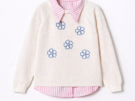 Girls Stripe 2Pc Top