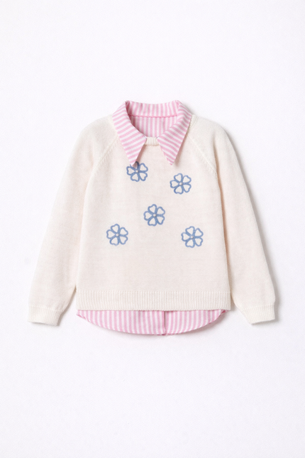 Girls Stripe 2Pc Top