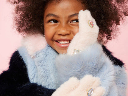 Cotton Candy Jeweled Gloves