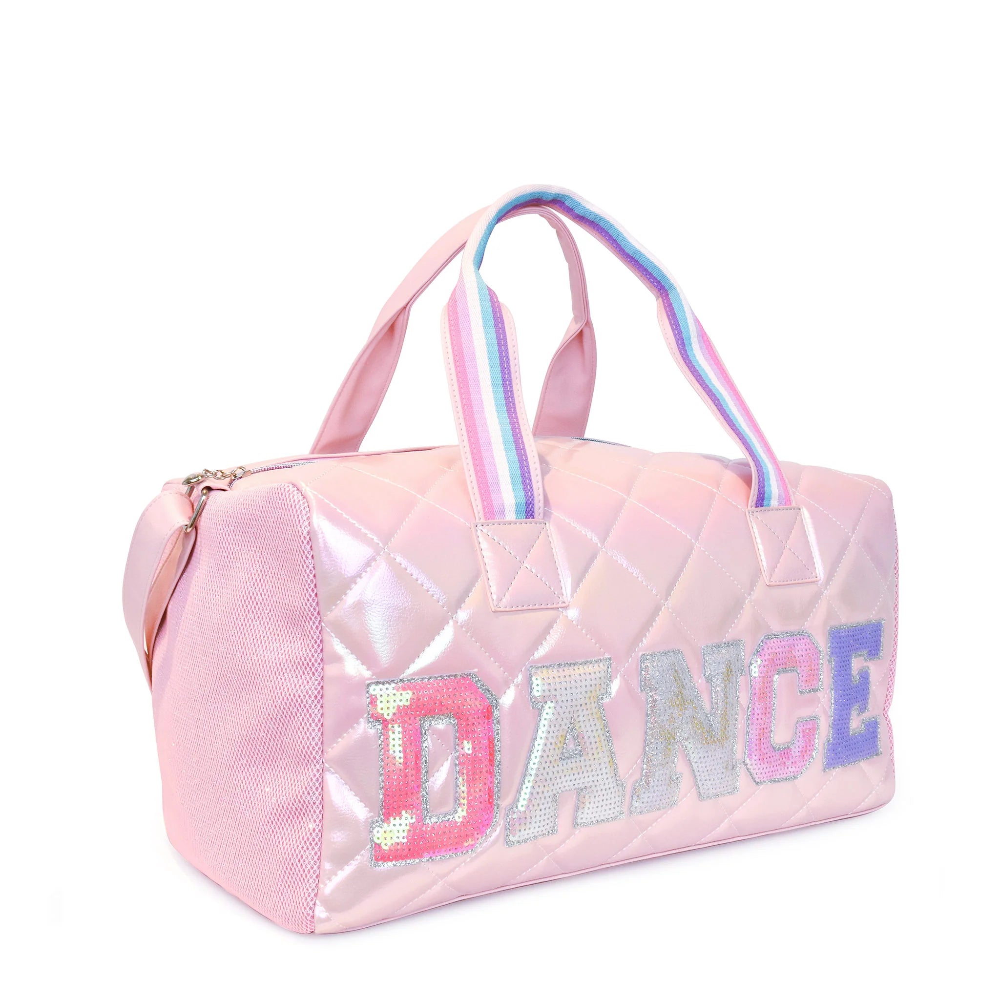 Dance' Metallic Quilted Large Duffle Bag