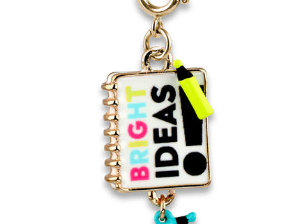 Gold Bright Ideas Notebook Charm