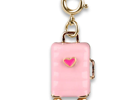 Gold Suitcase Charm