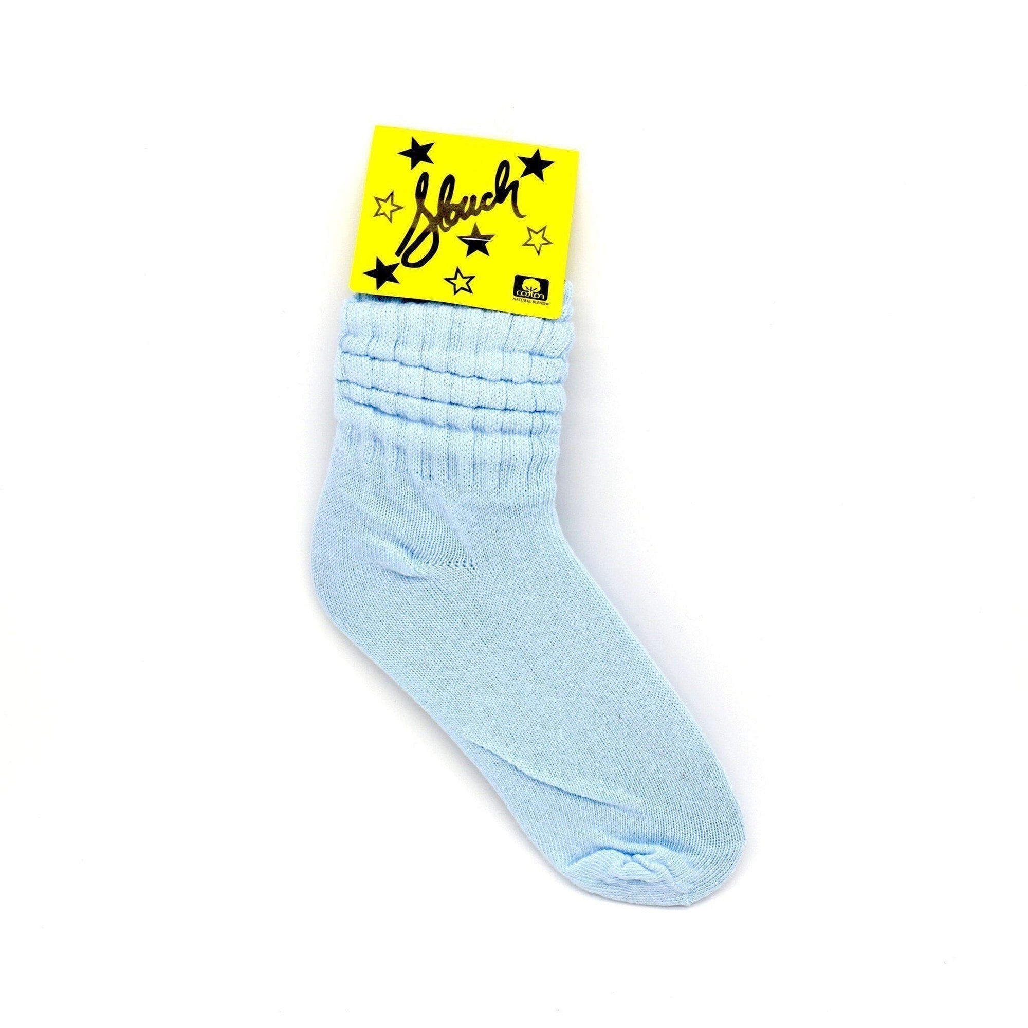 Light Blue Slouch Socks - Kids