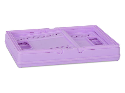 Small Purple Foldable Storage Crate
