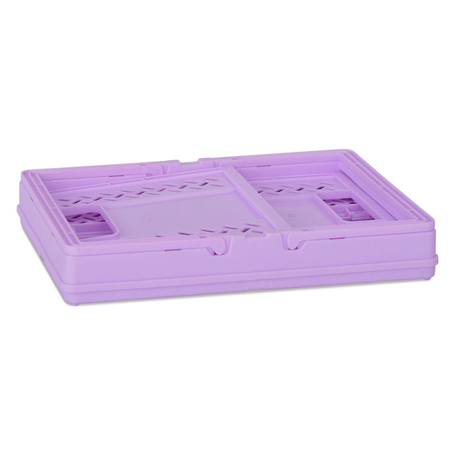 Small Purple Foldable Storage Crate