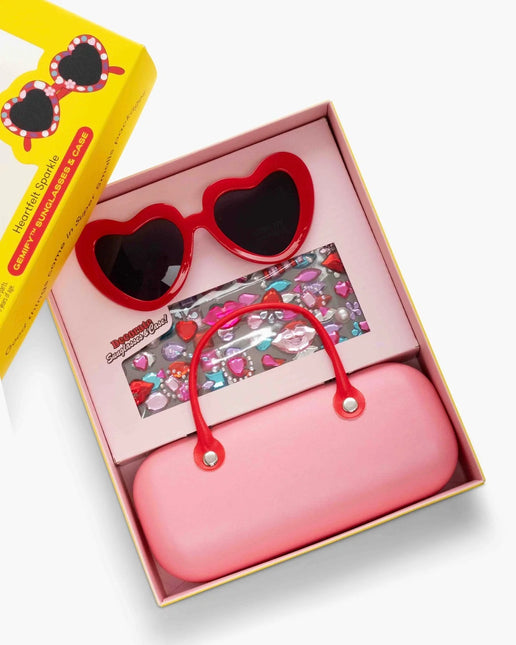 Heartfelt Sparkle Gemify™ Sunglasses + Case