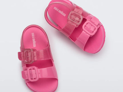 Mini Melissa Cozy Pink Girls Sandals