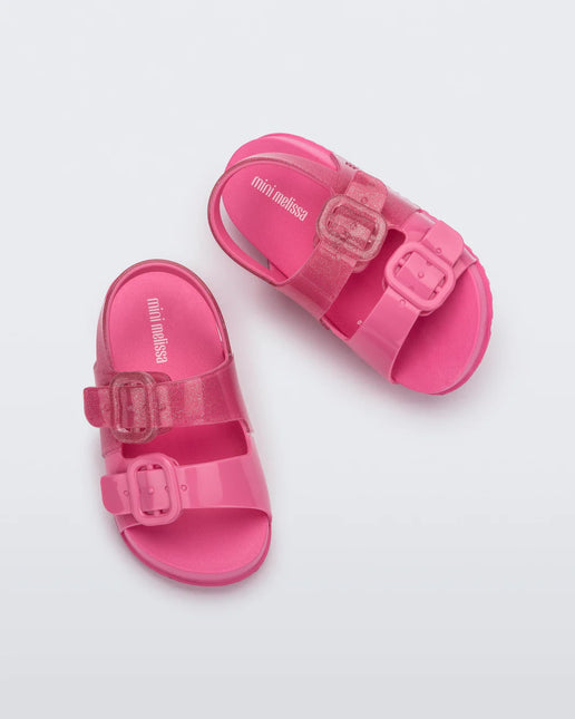 Mini Melissa Cozy Pink Girls Sandals