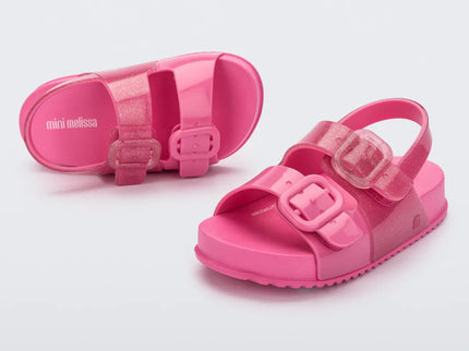 Mini Melissa Cozy Pink Girls Sandals