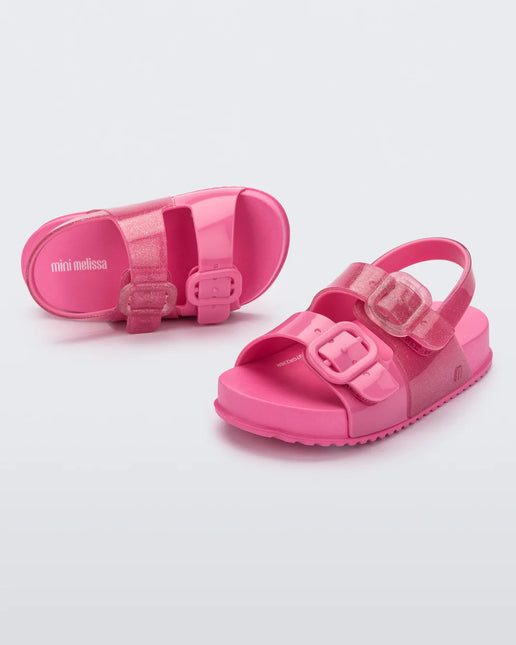 Mini Melissa Cozy Pink Girls Sandals
