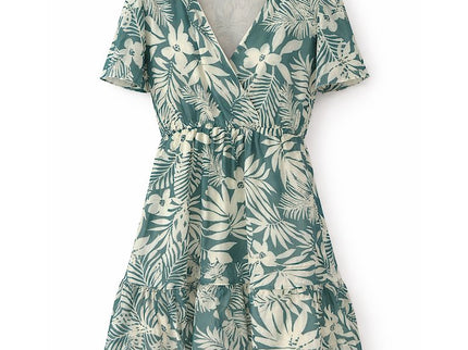 Tropical Wrap Dress