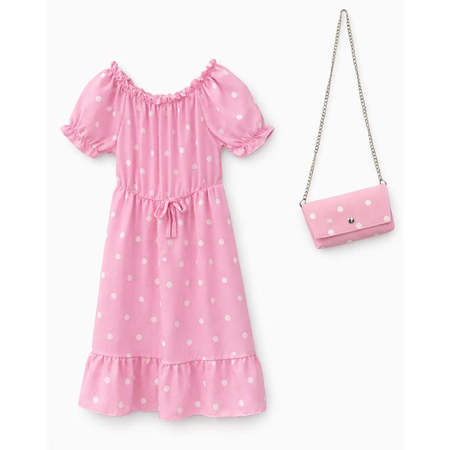 Pink Polka Dot Dress