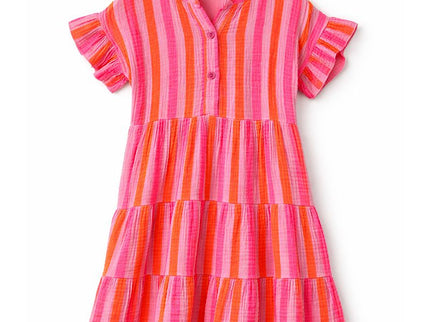 Striped Tiered Dress