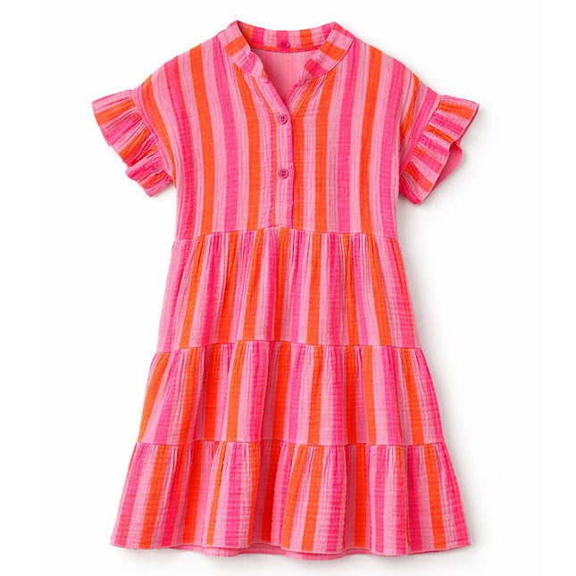 Striped Tiered Dress
