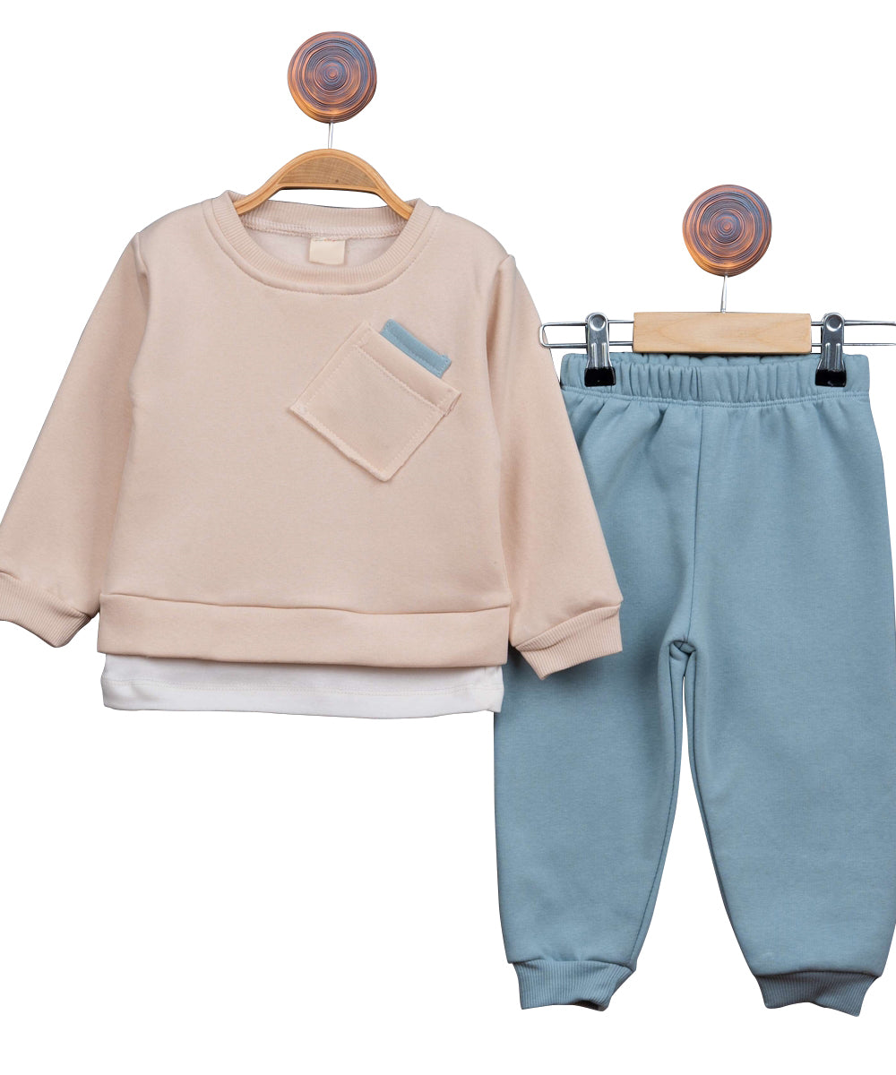 Boys Minimal Blue Tracksuit