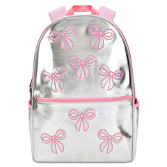 Silver Glitter Bow Dream Backpack