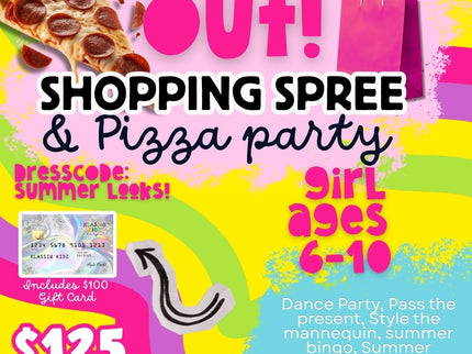 School's Out Shopping Spree and Pizza Party