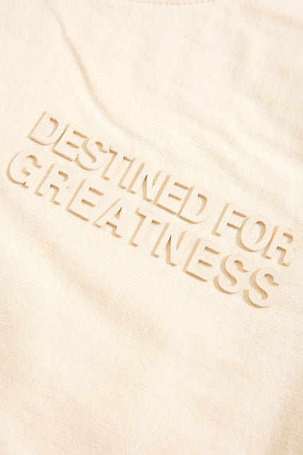 Destined For Greatness Ivory Boys Tee