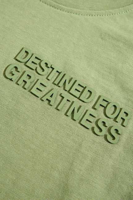 Destined For Greatness Green Boys Tee