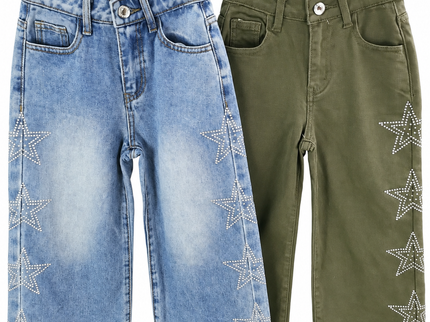 Star Girl Wide Leg Jeans