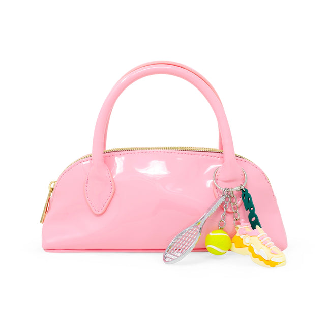 Pink Sporty Charm Top Handle Bag