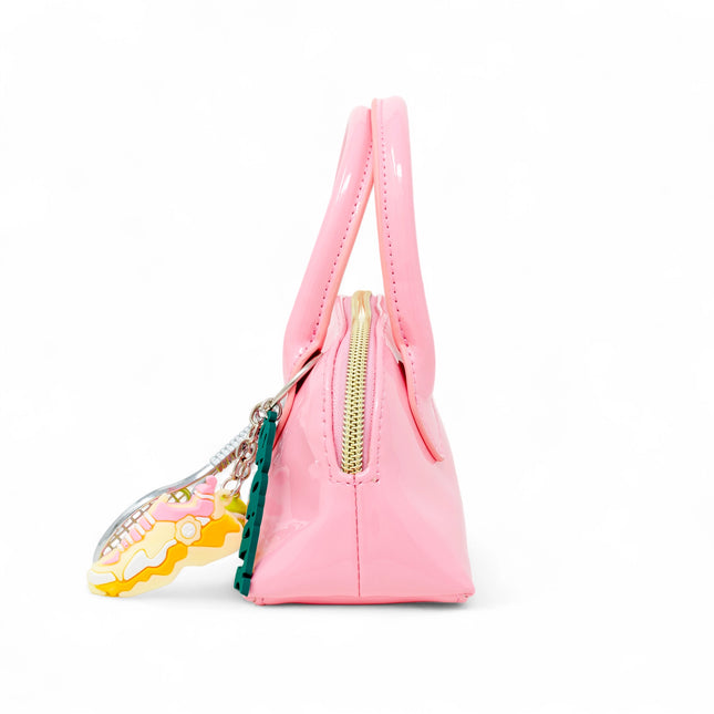 Pink Sporty Charm Top Handle Bag