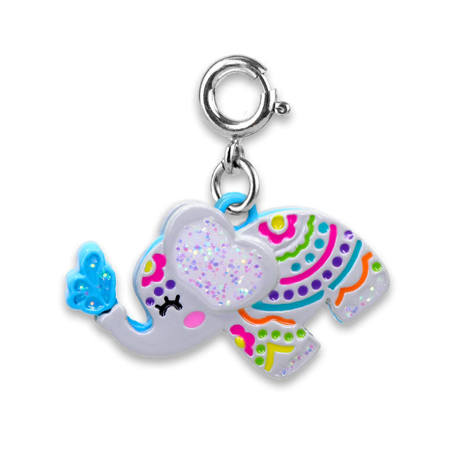 Glitter Elephant  Charm