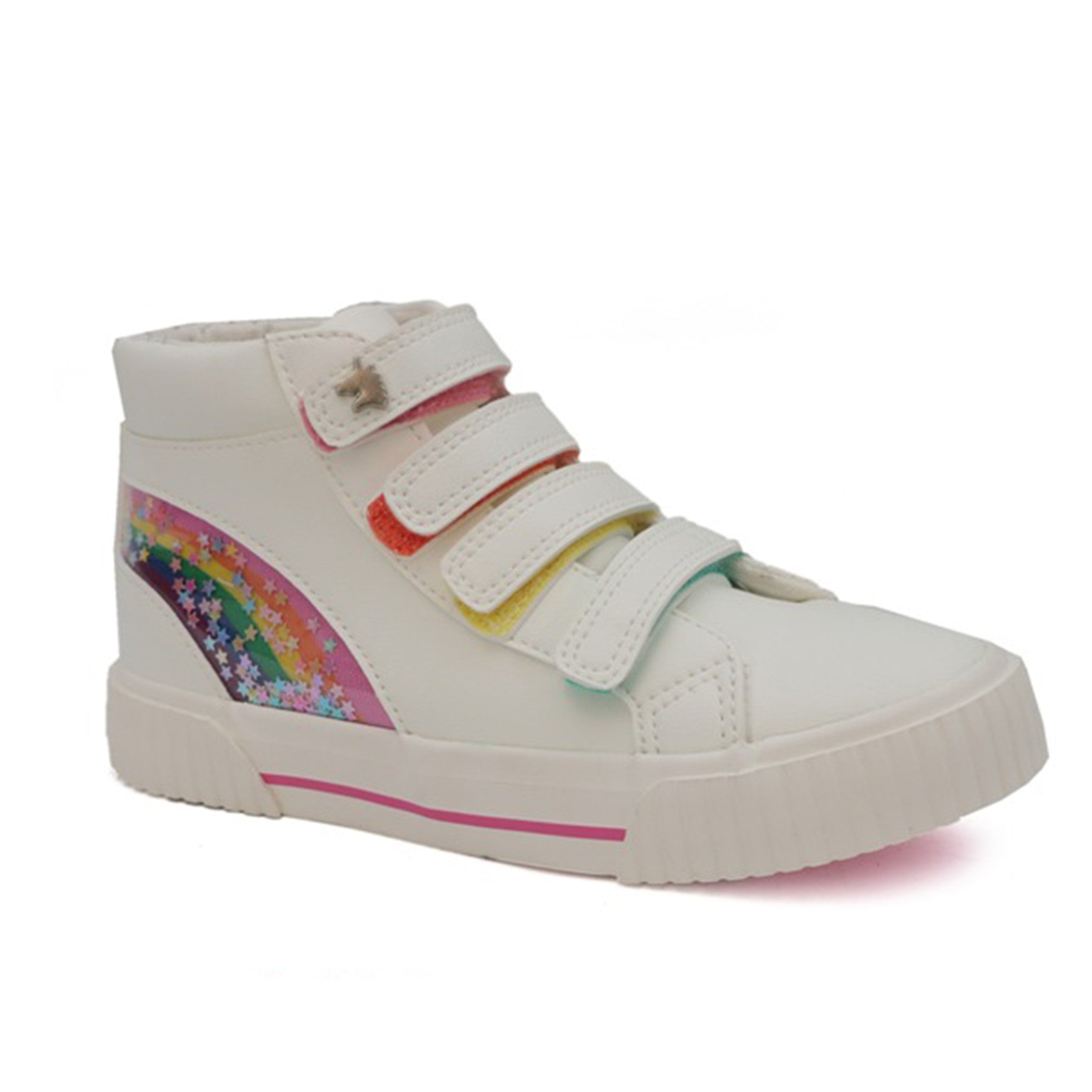 Rainbow Velcro Hightop Sneakers