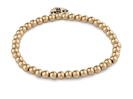 Charm It! Gold Stretch Bead bracelet