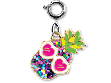 Glitter Pineapple Charm