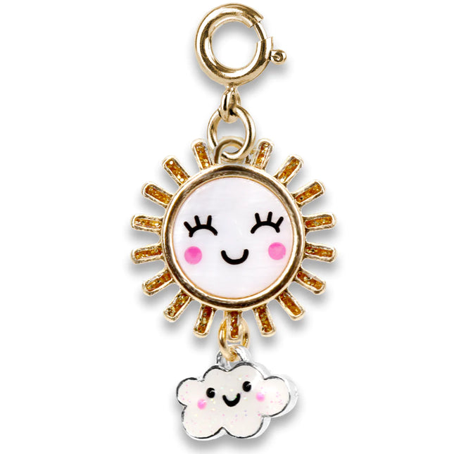 Gold Glitter Sunshine Charm