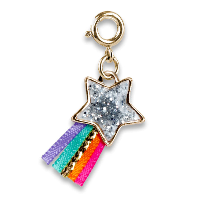 Gold Glitter Shooter Star Charm