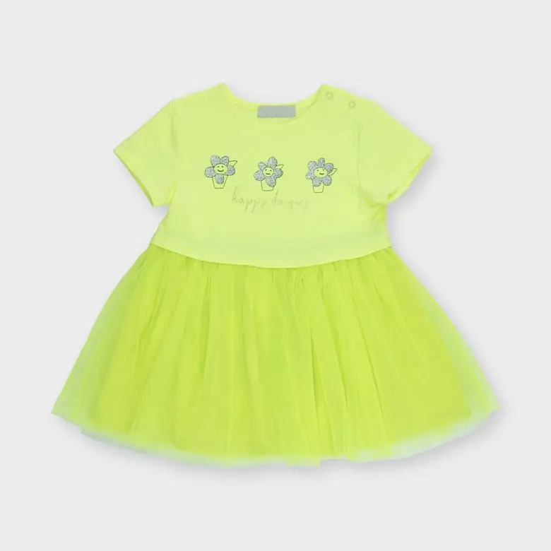 Lime Happy Daisies Dress