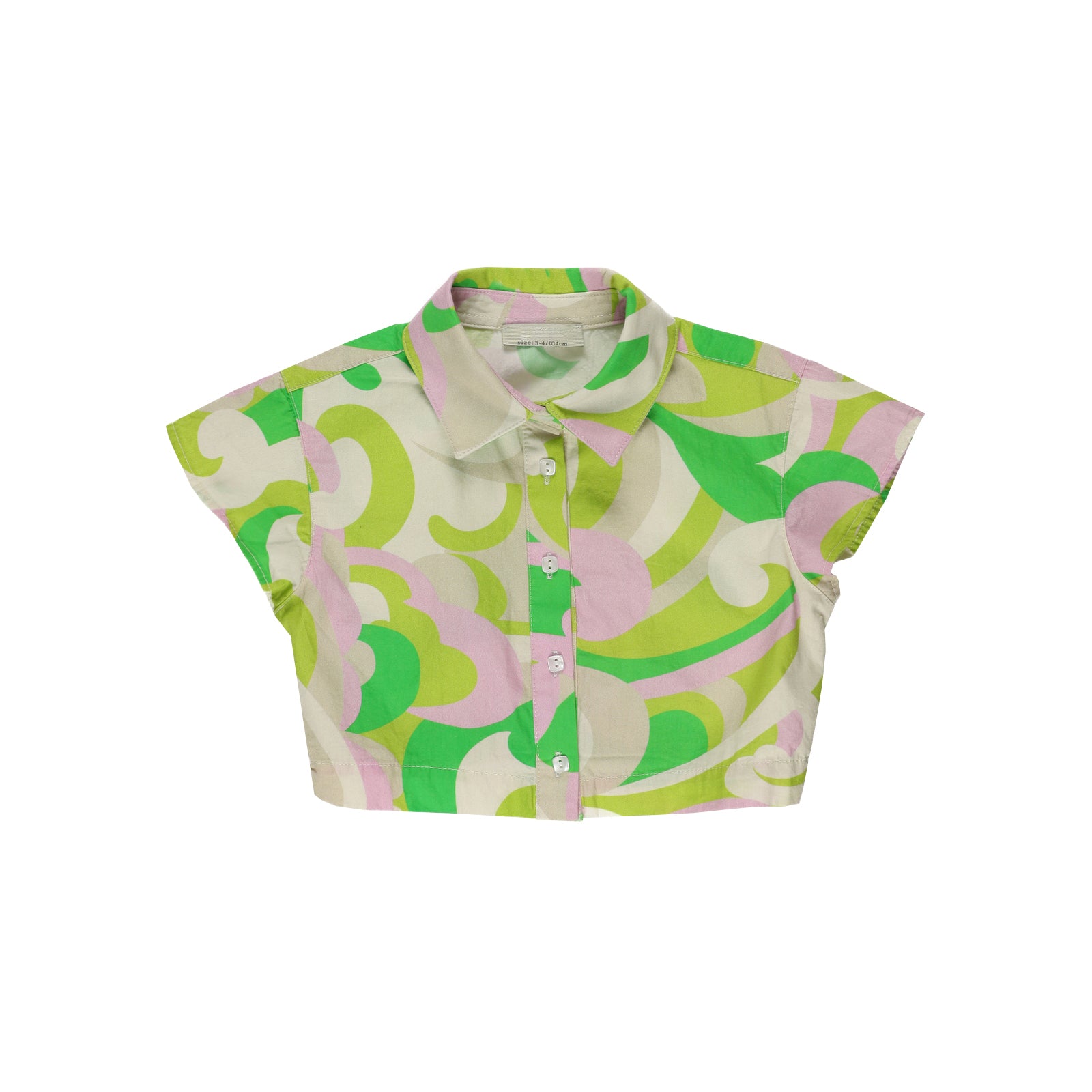 Lime Abstract Top